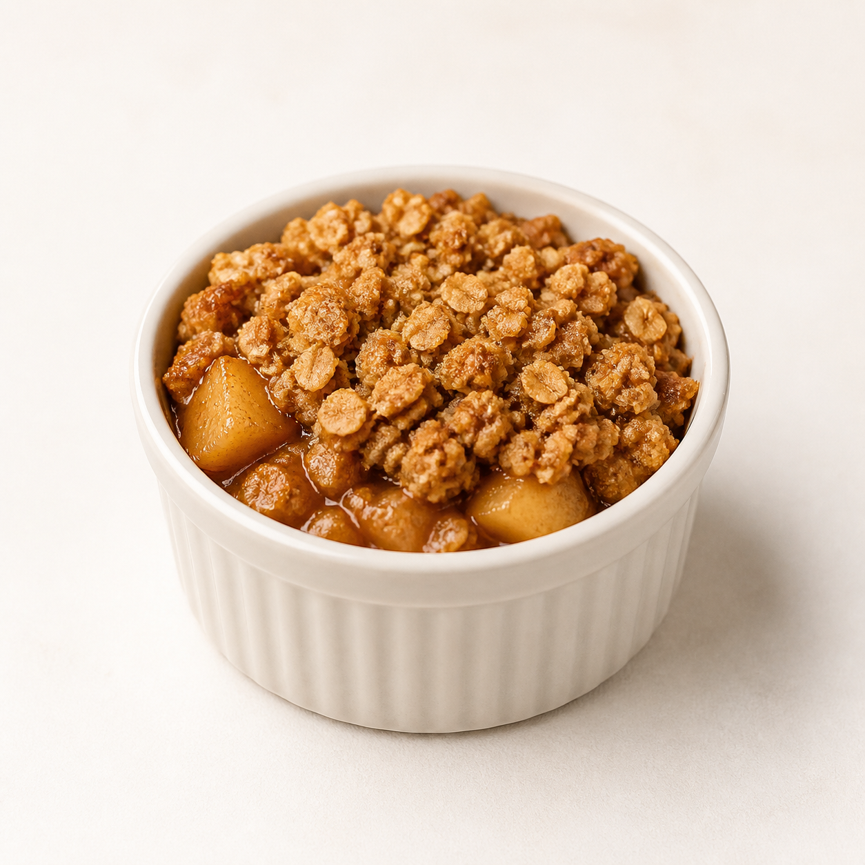 Warm Cinnamon Apple Crumble